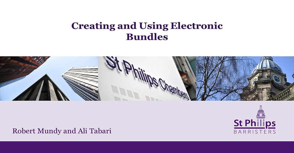 Creating and using electronic bundles