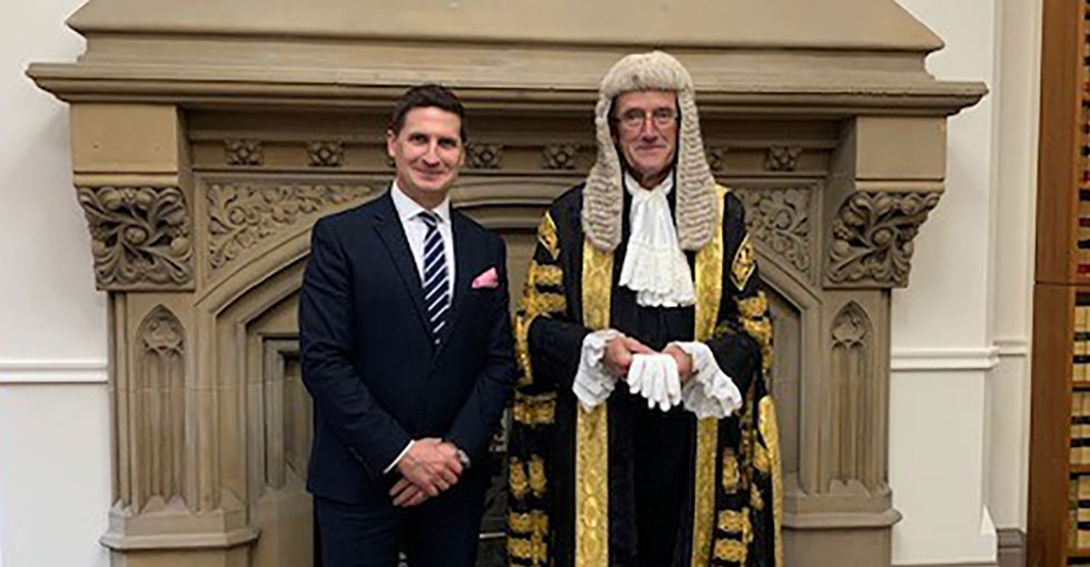Lord Justice William Davis and Joe Wilson
