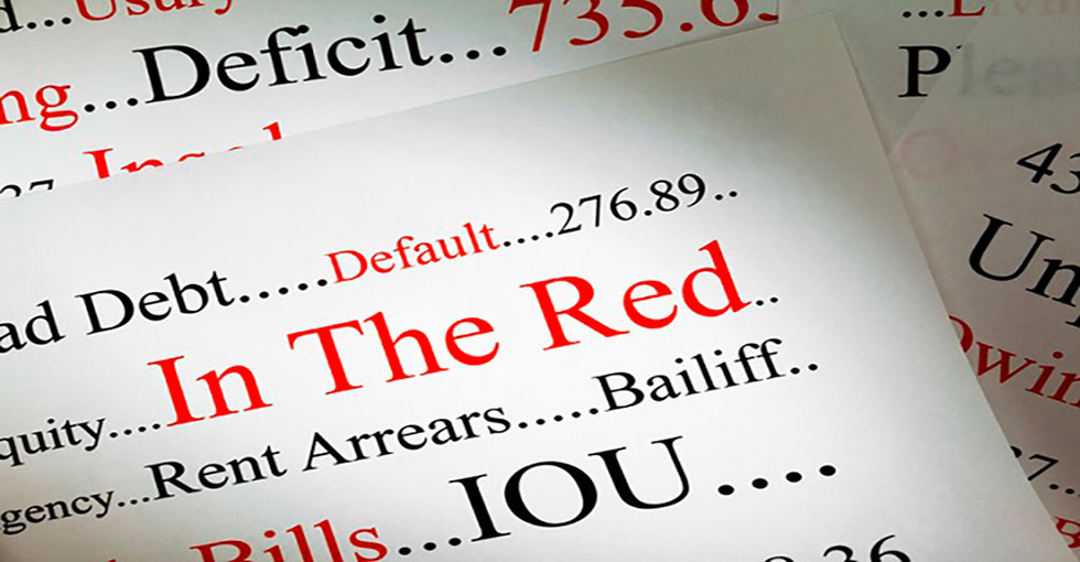 In the red document text