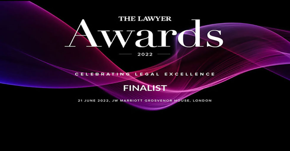 Lawyer Awards Finalist Logo 2022