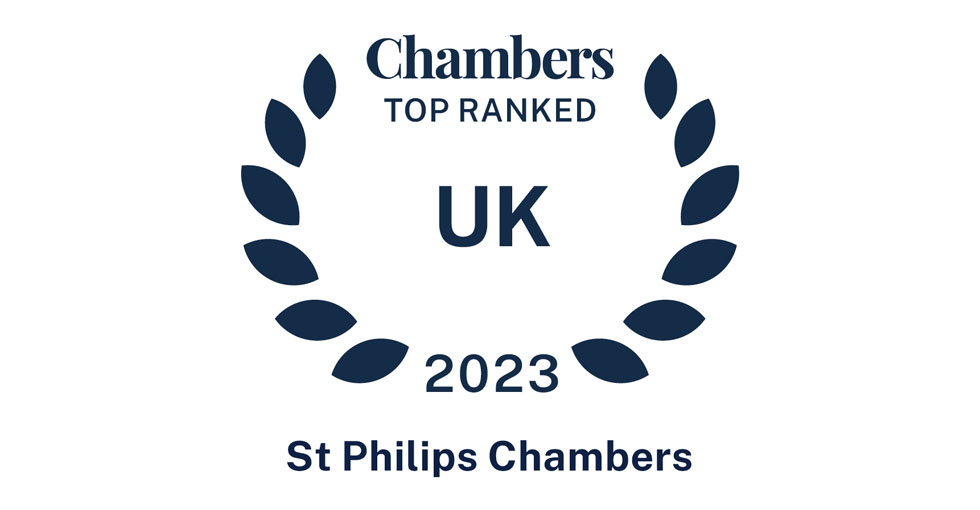 Top Ranked in Chambers UK Bar Guide 2023 St. Philips Chambers