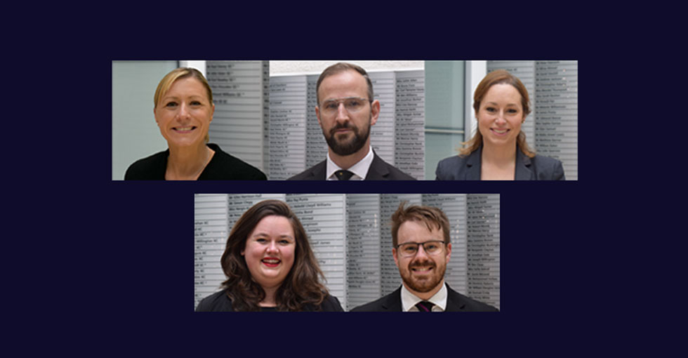 Five new criminal barristers