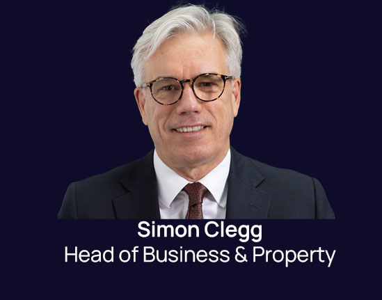 Simon Clegg Head of Business & Property