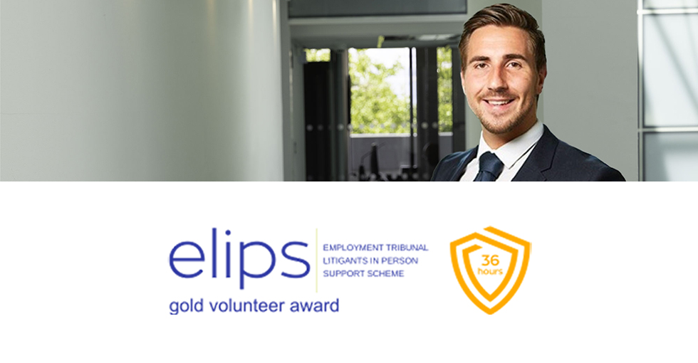 Francis Mortin Gold ELIPS Volunteer award