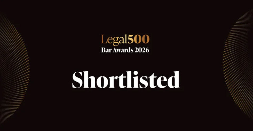 Legal 500 Bar Awards 2026 - Shortlisting