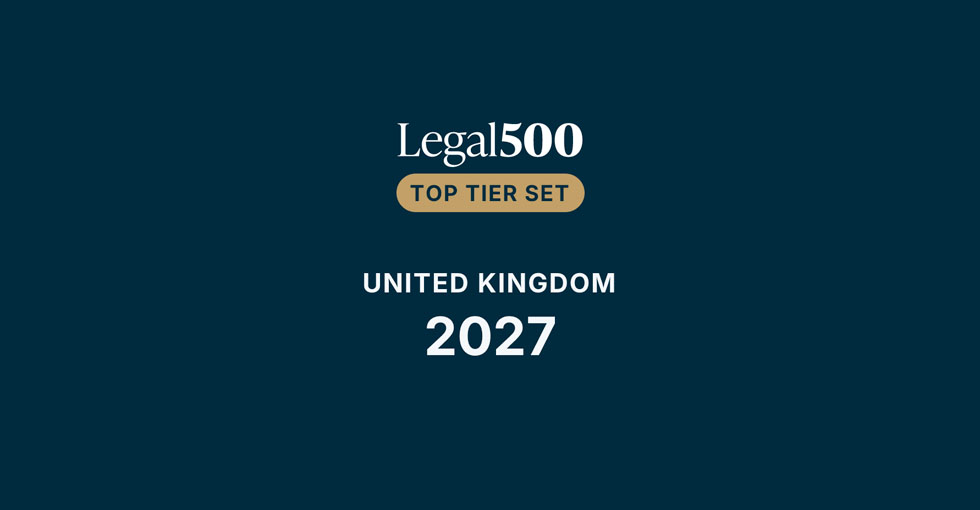 Top Tier Set - Legal500 Bar Rankings 2027